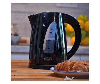 Oliver Voltz OV51230B elektromos vízforraló, 2200W, 1,7 l, világító jelző, vezeték nélküli, fekete