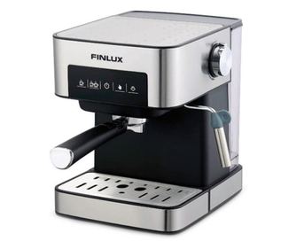 Еспресо машина Finlux FEM-1794 , 850 W, 15 bar, 1.6 л, Две цедки за 1 или 2 кафета, Инокс