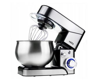 Voltz V51115F bolygókeverő, 1600W, fém dekoráció, 5 literes, 6 sebességes, LED, rozsdamentes acél