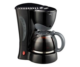Masina de cafea Rosberg R51170B, 550W, Sistem antipugluire, 6 cani, Negru/gri
