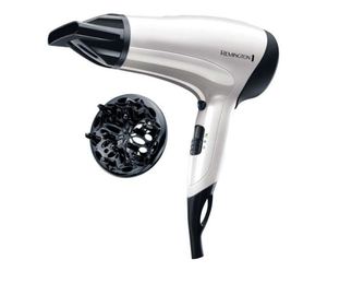 Сешоар с дифузер Remington D3015 Power Volume, 2000W, Йонизираща система, Eco функция, Бял