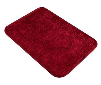 Covor baie Chilai Home 351ALS1039, tesatura acrilica 100% antibacteriana, 40x60 cm, rosu