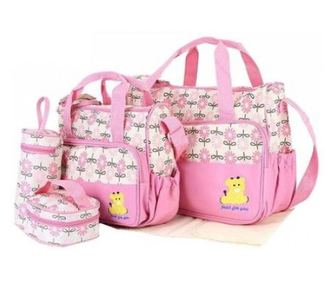 Geanta pentru mamici mama bag emilia pink