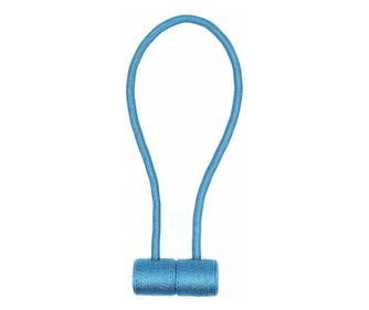 Cordon de strangere Pufo Regular pentru draperie sau perdea cu magnet, albastru