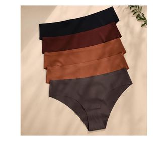 Chiloți Damă Emilia, Talie joasă, Fără cusături, Violet Prună - Violet Prună, XL
