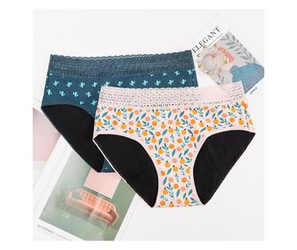 Chiloți Menstruali Multicolori - Model Cactus - Verde - Model Cactus, XL