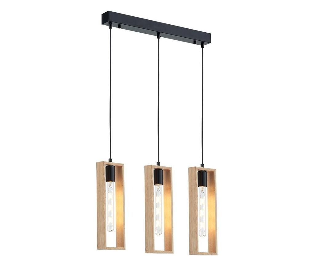 Townhall Wooden Ceiling Lamp with 3 E27 Lights