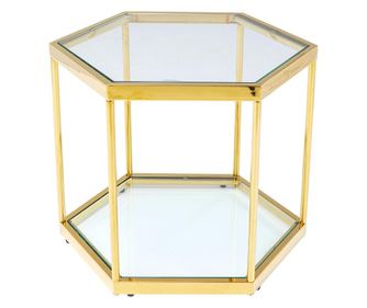 Masuta de cafea Comb Aurie 45cm