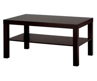 Masuta cafea 90 x 55 cm, inaltime 45 cm, cu polita, wenghe