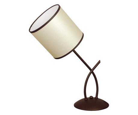 Настолна лампа ГРАЦИЯ патина, абажур Перла, 1xe27  16x35x45 см