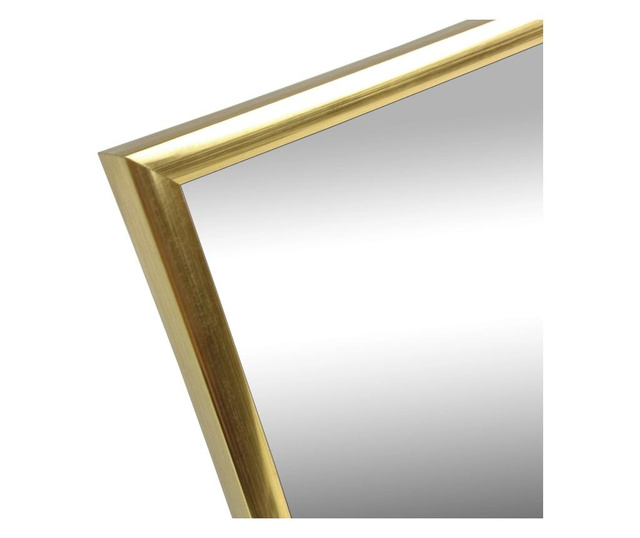 Oglinda decorativa, 16x16 cm, rama plastic, auriu, cb2273