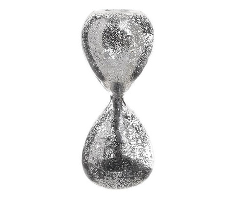 Clepsidra sticla, nisip argintiu, 7x16 cm
