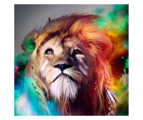 Média oroszlán szeme öntapadó és mosható fali tapéta, 135 x 225 cm