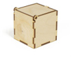 Кутия от дърво с капак 6x6x6cm