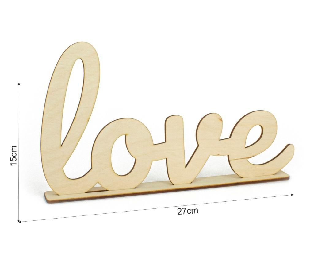 Love Okrasni napis iz lesa 27x15cm - 3