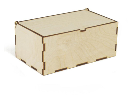 Lesena škatla s pokrovom 15x9x6 cm