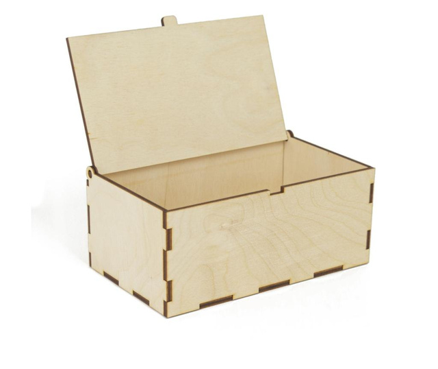 Кутия от дърво с капак 15x9x6cm