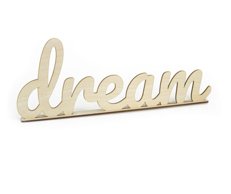 Lovie dekoratív felirat Dream, fából, 42x15cm