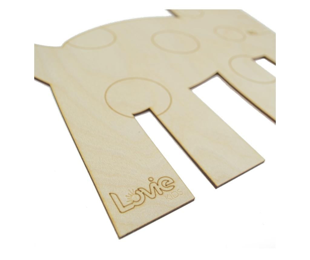 Παιδική μεζούρα Lovie Giraffe, Ξύλο, 50-140cm - 3