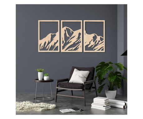 Декоративен панел за стена Планина, 128x60cm