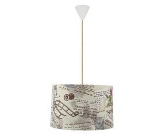 Полилей moon с текстилен абажур 37x39x25см