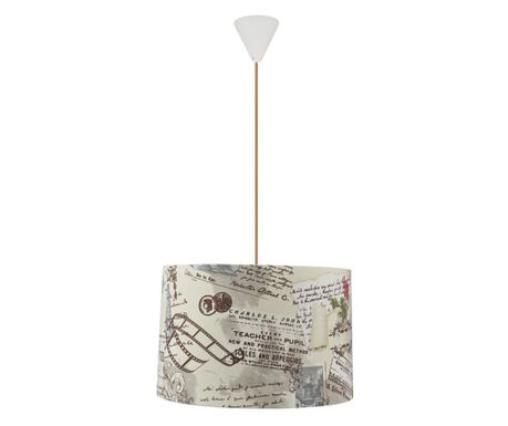 Полилей moon с текстилен абажур 37x39x25см