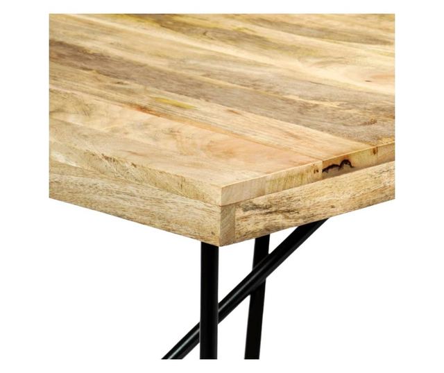 Кухненска маса, 180 х 90 х 76 см, масивно мангово дърво