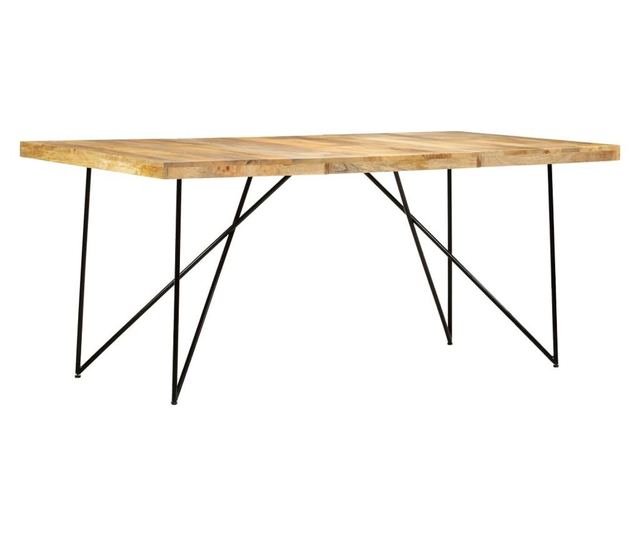 Кухненска маса, 180 х 90 х 76 см, масивно мангово дърво