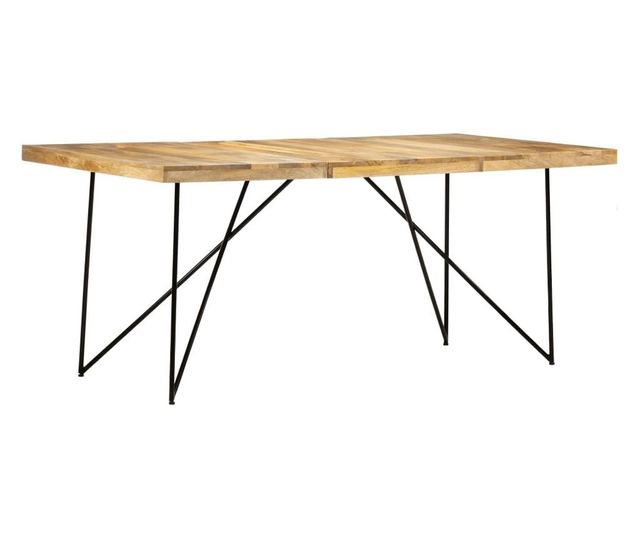 Кухненска маса, 180 х 90 х 76 см, масивно мангово дърво