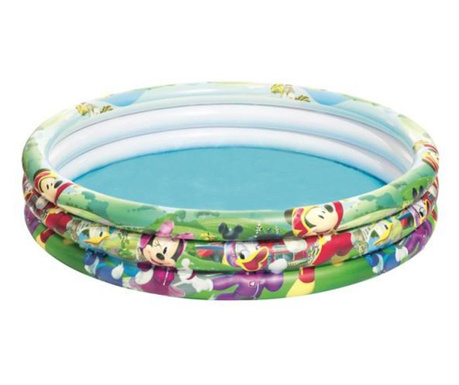 Надуваем басейн за деца с Мики Маус, Многоцветен, 122x25 см, 140 L, MCT-34372
