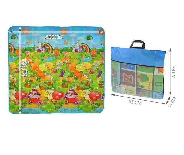 Термоподложка за игра, интерактивна с 2 страни, Многоцветна, 200x180x0 ...