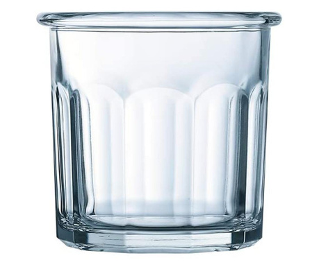 Set 6 pahare universale Eskale, sticla, 310 ml, transparent
