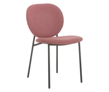 Set 2 scaune tapitate Ulrica roz