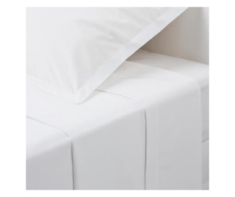 Cearceaf de pat alb, pentru 2 persoane, 240x290 cm