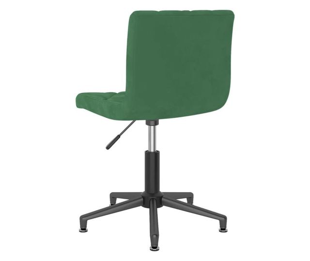 Zakretne kuhinjske stolice, 6 kom, tamnozelene, baršun