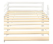 Cadru pat etajat copii cu tobogan & scară 97x208cm lemn de pin