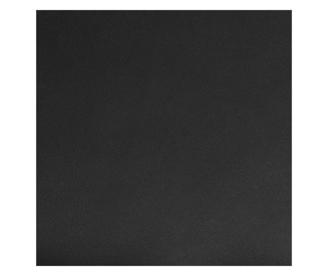 Okretni kuhinjski stolac, crn, ekološka koža