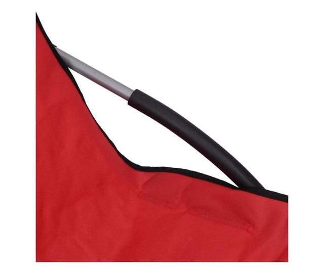 sszecsukhat tengerparti szkek, 2 db, piros, textil