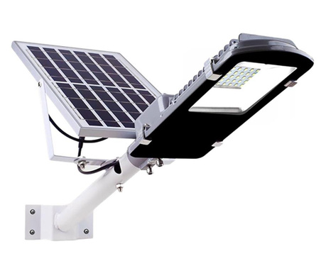 Proiector LED Stradal, Rezistent la Apa IP65, cu Panou Solar, 50W, cu Telecomanda