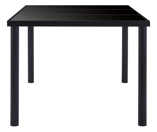 Zestaw mebli kuchennych, 7 części, brązowy, skóra ekologiczna