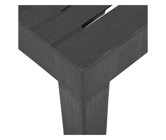 Masă de grădină, gri, 79x65x72 cm, plastic