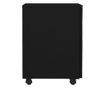 Mobilni ormarić za spise, crni, 39x45x60 cm, čelik