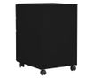 Mobilni ormarić za spise, crni, 39x45x60 cm, čelik