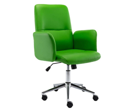 Scaun de birou, verde, piele ecologică