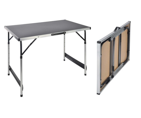 HI Összecsukható asztal, 100x60x94 cm, alumínium
