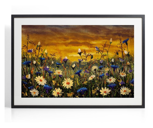 Tablou flowers landscape, 40x30 cm