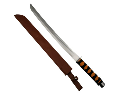 Ловен меч, нинджа път, дървена дръжка, 70 см, с включена ножница
