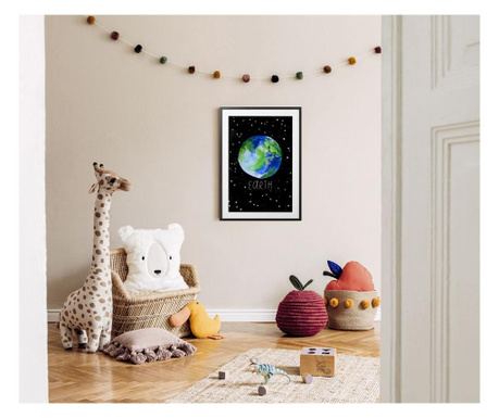 Tablou earth planet, 40x50 cm