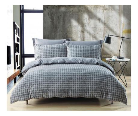 Lenjerie pat jaquard collection check Signature Jaquard Collection