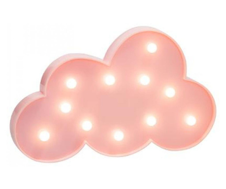 Lampa de veghe pentru copii LED norisor / roz